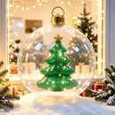Bola Inflável Gigante de Natal Estampa Floco de Neve