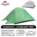 Barraca de Camping Cloud Up para 1, 2 ou 3 pessoas - ultraleve e impermeável