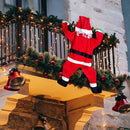 Papai Noel Escalador para Pendurar (Janela, Varanda, Telhado)