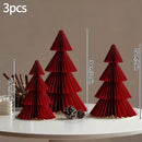 Enfeites de Papel Colmeia para Mesa de Natal