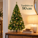 Árvore de Natal Verde com Suporte de Metal