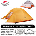 Barraca de Camping Cloud Up para 1, 2 ou 3 pessoas - ultraleve e impermeável
