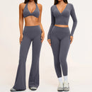 Conjunto Manga Longa + Calça Flare