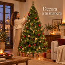 Árvore de Natal Verde com Suporte de Metal