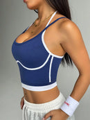 Top Esportivo Bicolor Costas Nadador