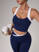 Conjunto Cropped Alças Cruzadas + Legging