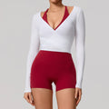 Blusa Wrap Manga Longa Respirável