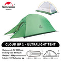 Barraca de Camping Cloud Up para 1, 2 ou 3 pessoas - ultraleve e impermeável