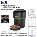 Alimentador Automático Pet com Câmera HD 1080P e WiFi