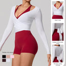 Blusa Wrap Manga Longa Respirável