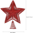 Estrela de Ponta para Árvore de Natal Glitter 25cm