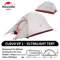 Barraca de Camping Cloud Up para 1, 2 ou 3 pessoas - ultraleve e impermeável