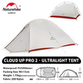 Barraca de Camping Cloud Up para 1, 2 ou 3 pessoas - ultraleve e impermeável