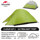 Barraca de Camping Cloud Up para 1, 2 ou 3 pessoas - ultraleve e impermeável