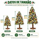 Árvore de Natal Decorativa com Luzes LED e Efeito Neve