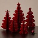 Enfeites de Papel Colmeia para Mesa de Natal