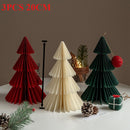 Enfeites de Papel Colmeia para Mesa de Natal