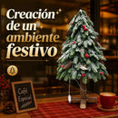 Árvore de Natal Decorativa com Luzes LED e Efeito Neve