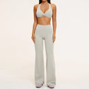 Conjunto Manga Longa + Calça Flare