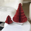 Enfeites de Papel Colmeia para Mesa de Natal