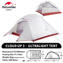 Barraca de Camping Cloud Up para 1, 2 ou 3 pessoas - ultraleve e impermeável