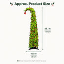 Árvore de Natal Telescópica Dobrável 1,5m/1,8m