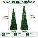 Árvore de Natal Dobrável Fina com Neve Realista