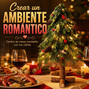 Árvore de Natal Decorativa com Luzes LED e Efeito Neve
