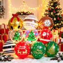 Bola Inflável Gigante de Natal Estampa Floco de Neve