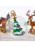 Bola Inflável Gigante de Natal Estampa Floco de Neve