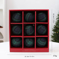 Kit 9 Bolas de Natal 8cm Estampa Xadrez