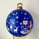 Bola Inflável Gigante de Natal Estampa Floco de Neve