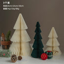 Enfeites de Papel Colmeia para Mesa de Natal