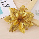Flores Artificiais Glitter para Árvore de Natal