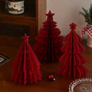Enfeites de Papel Colmeia para Mesa de Natal