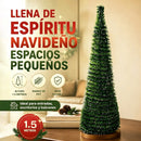 Árvore de Natal Dobrável Fina com Neve Realista